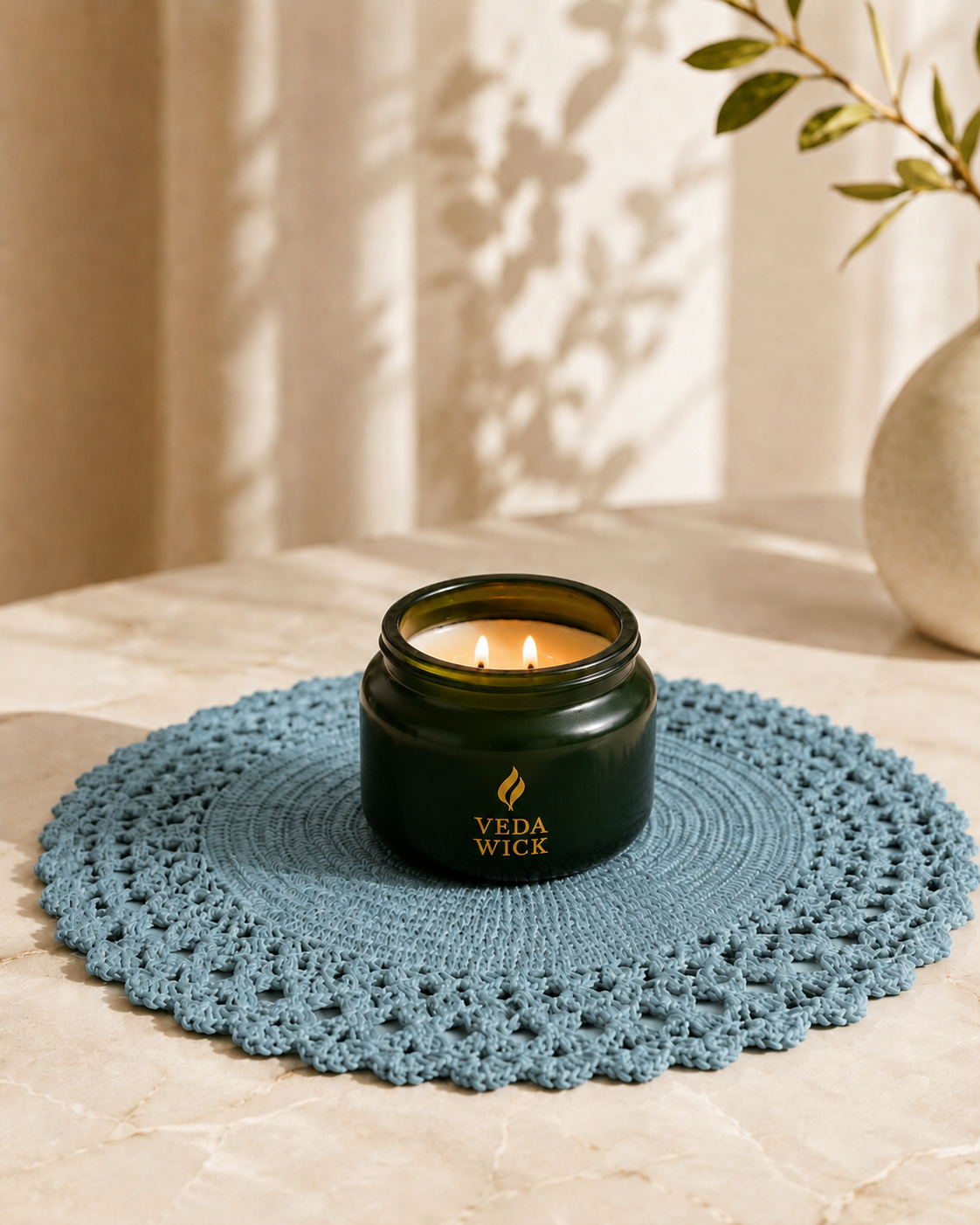 Skyblue Candle Mat