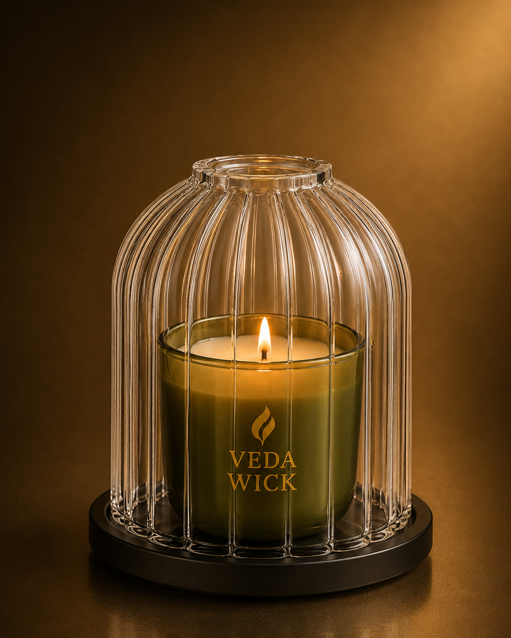 Aurelle Ribbed Candle Holder
