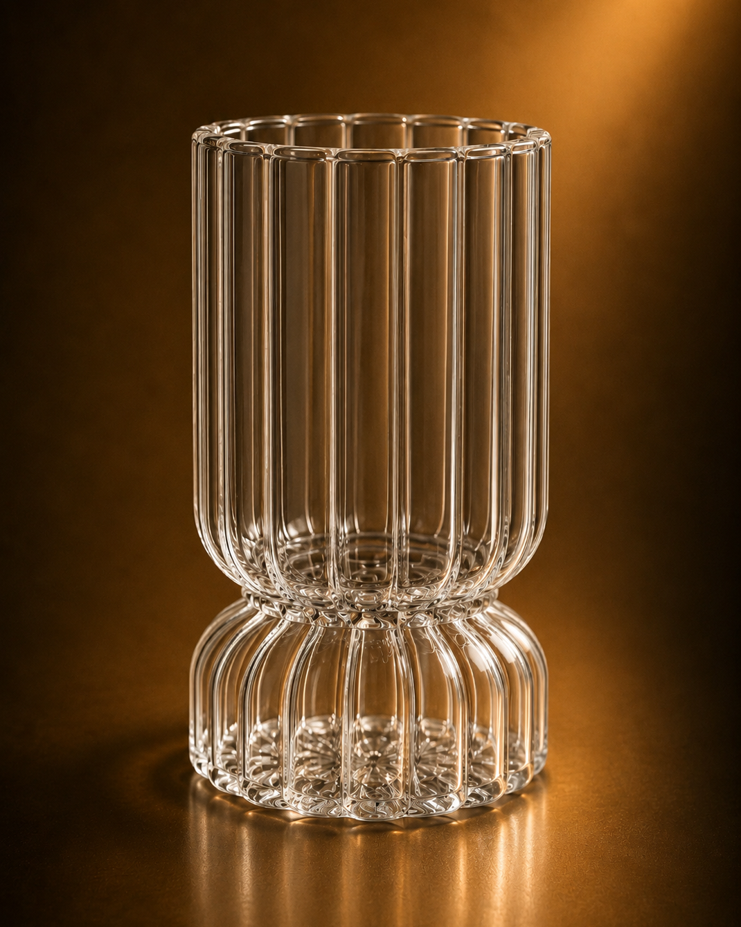 Lucentra Clear Glass Candle Holder