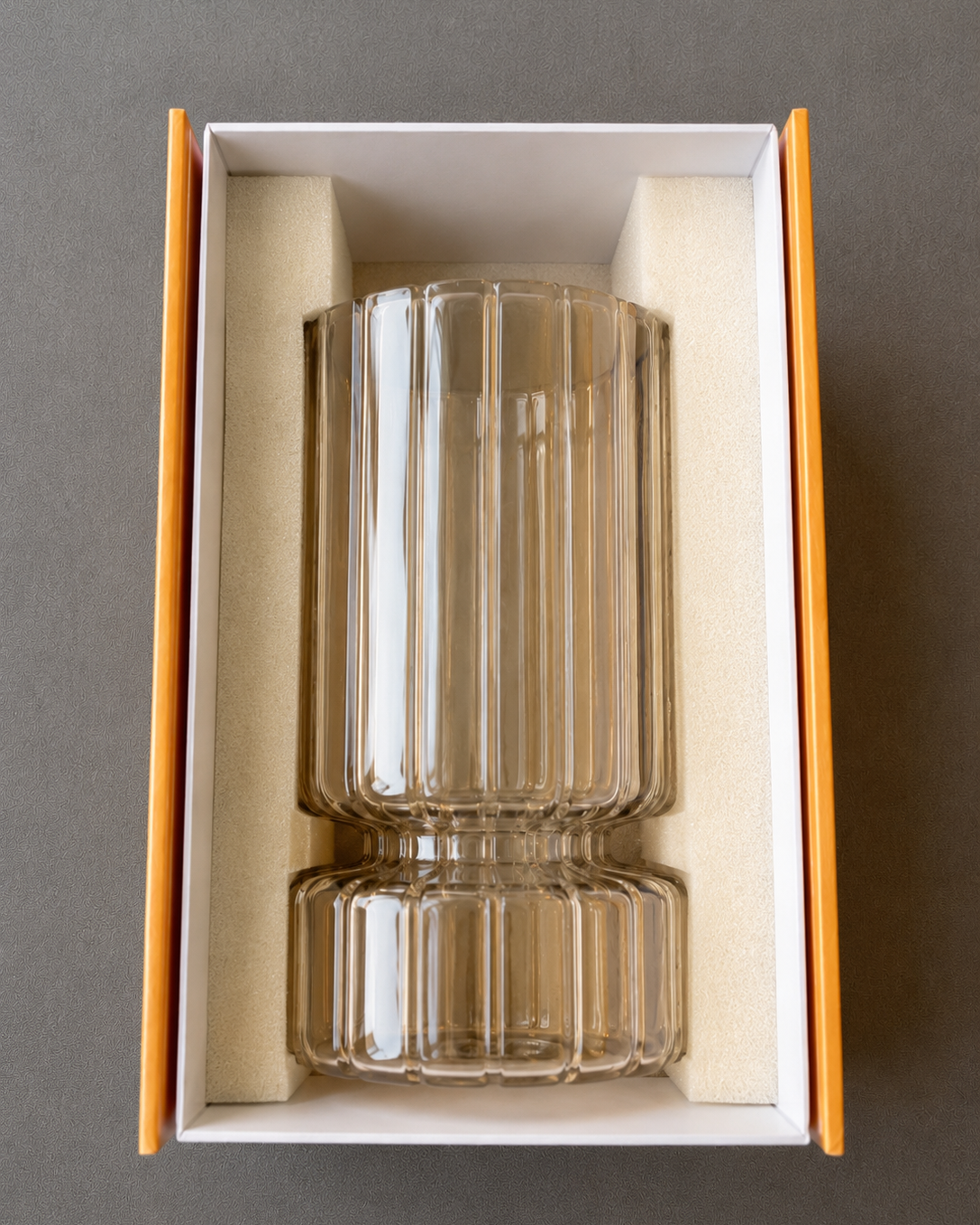 Smoky Blue Grey candle  Holder