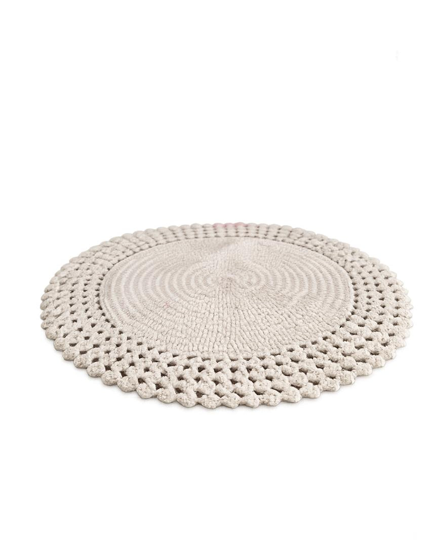 White Candle Mat